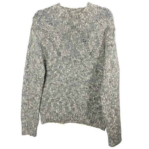 Vintage, La Moda, Size Medium, Gray w/Pastel Flecks Knit Sweater, Fair Condition - Picture 1 of 7
